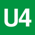 Logo U4 U-Bahn-Linie Wien